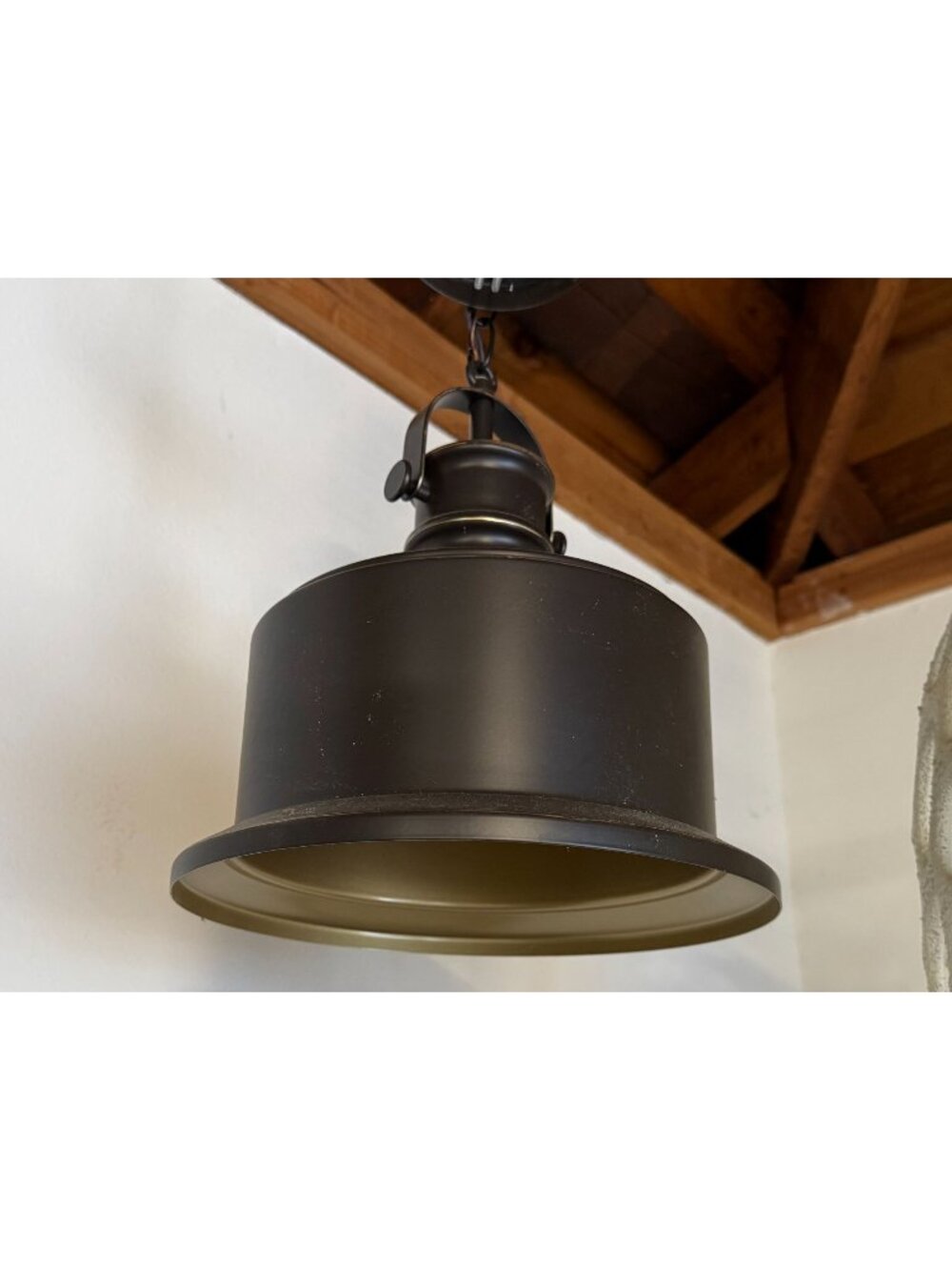 Hanging Dome / Pendant Light ~ Dark Bronze ~ New wo box